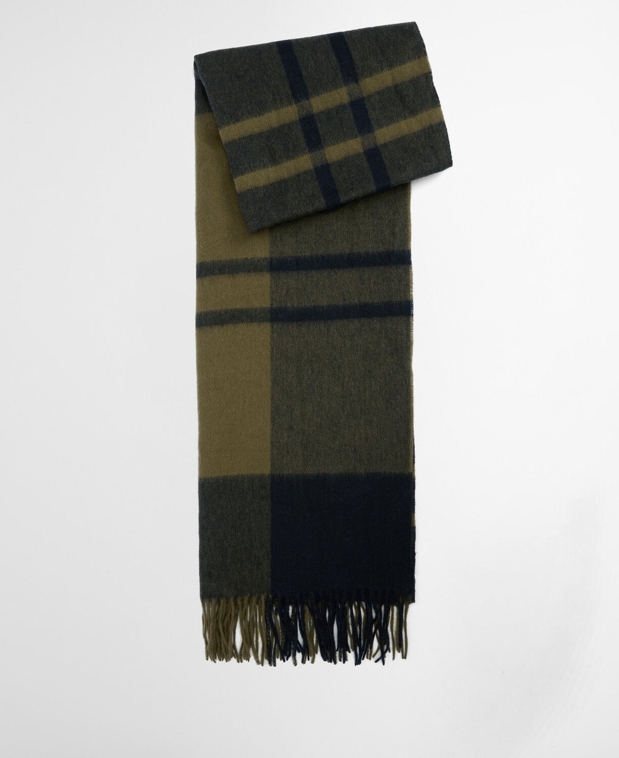 Barbour Maxine Tartan Scarf - Black/Olive