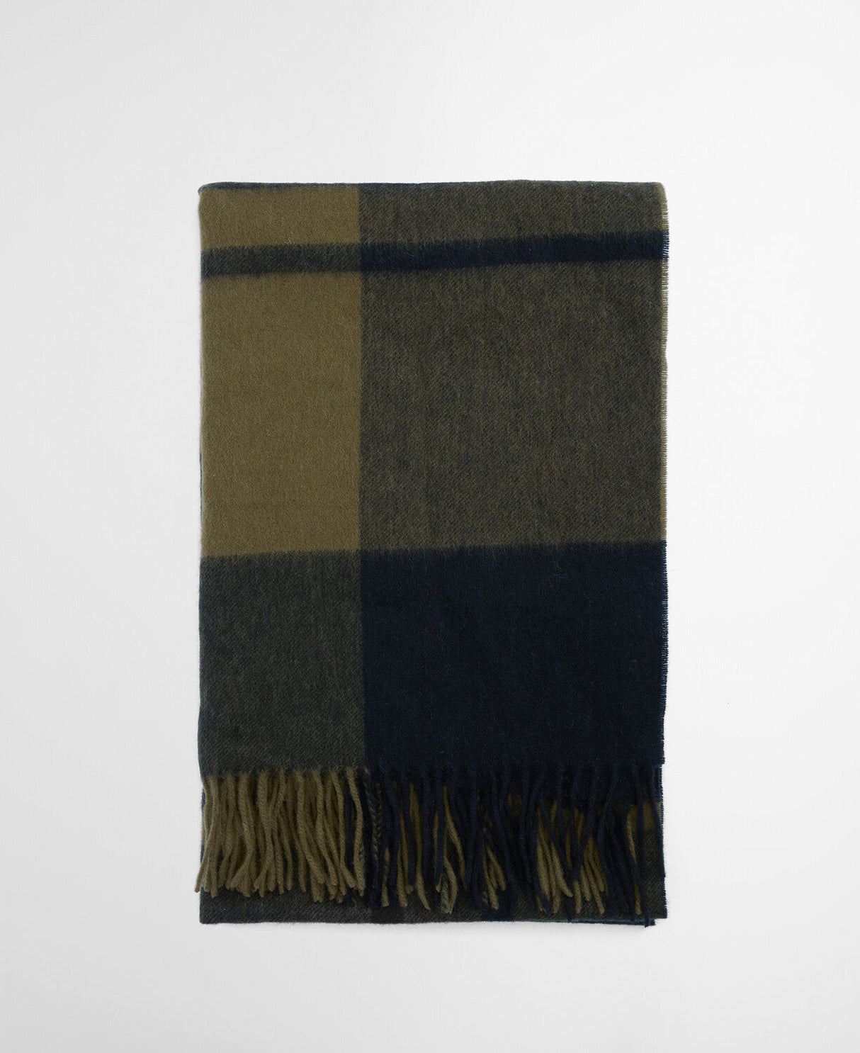 Barbour Maxine Tartan Scarf - Black/Olive