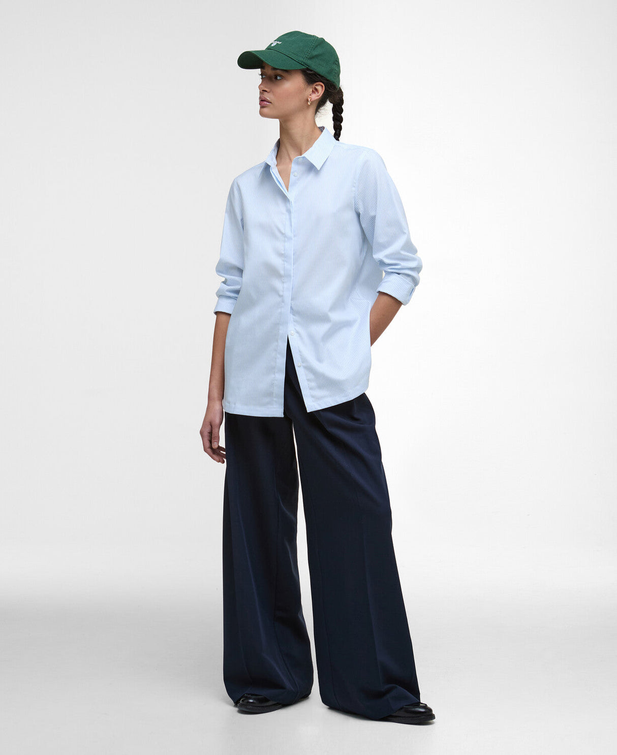 Barbour Claydon Shirt - Ice Blue Stripe
