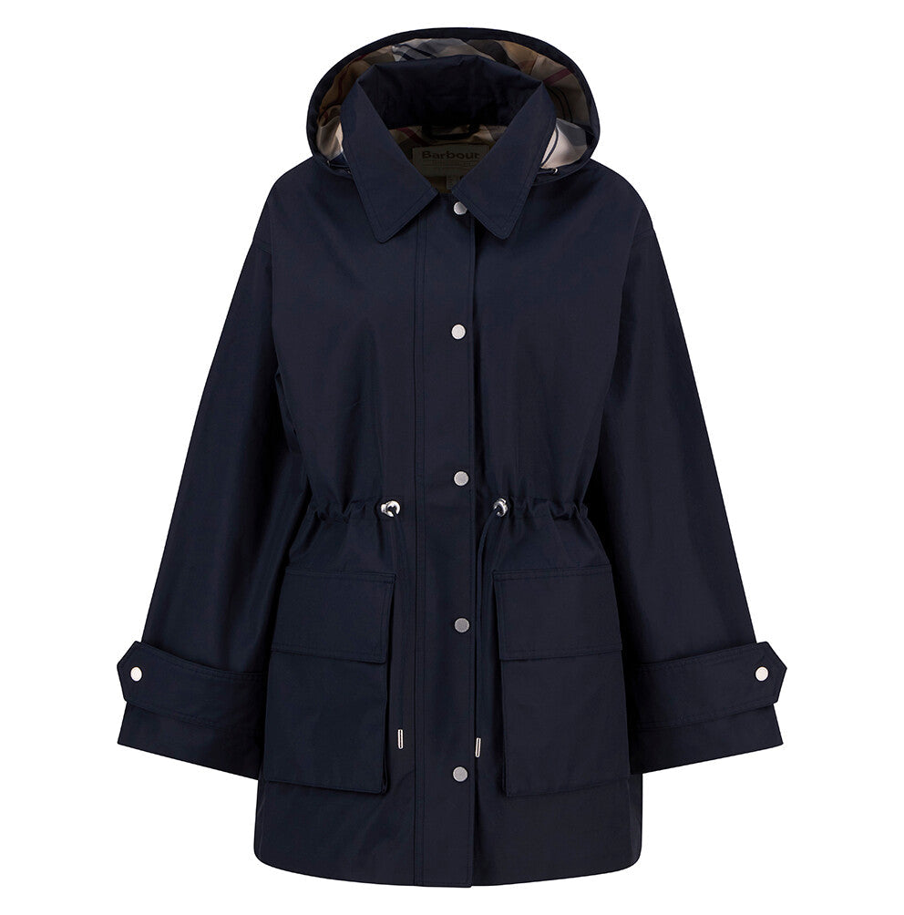 Barbour Fallyn Showerproof Jacket - Dark Navy/Hessian Tartan