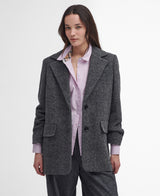 Barbour Paulette Mensy Jacket - Grey/Black Herringbone