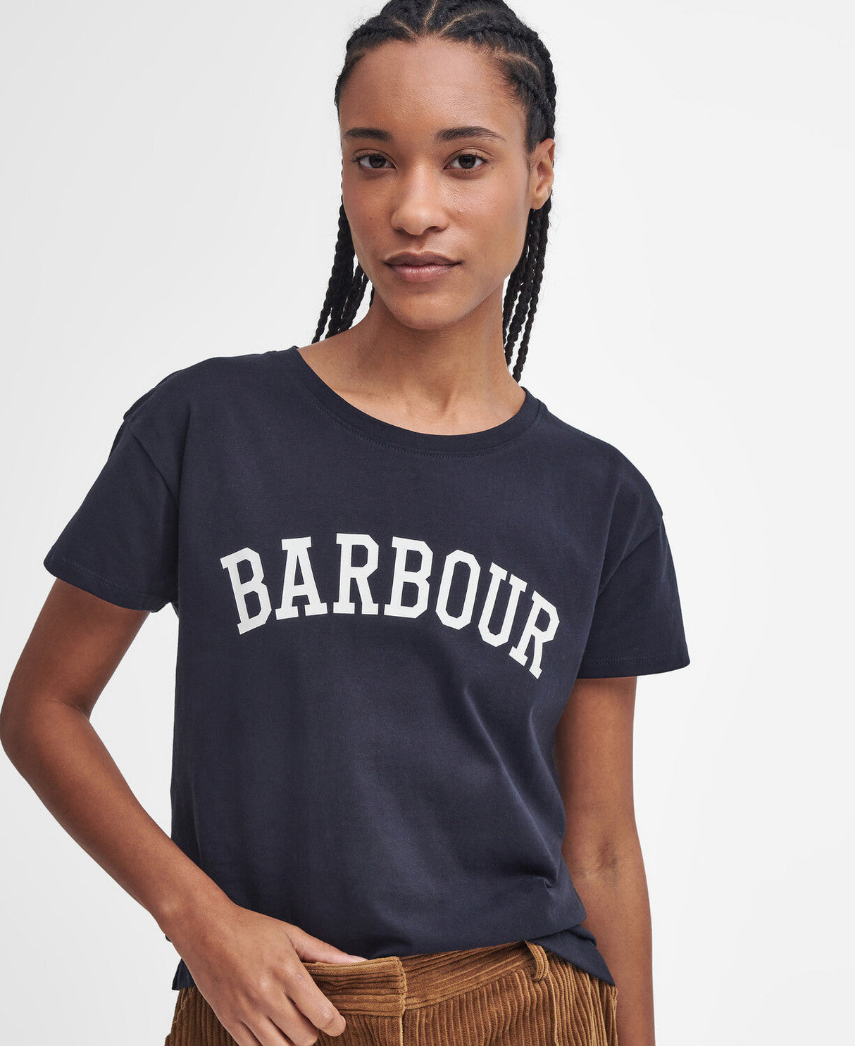 Barbour Northumberland Classic T-Shirt - Navy/White