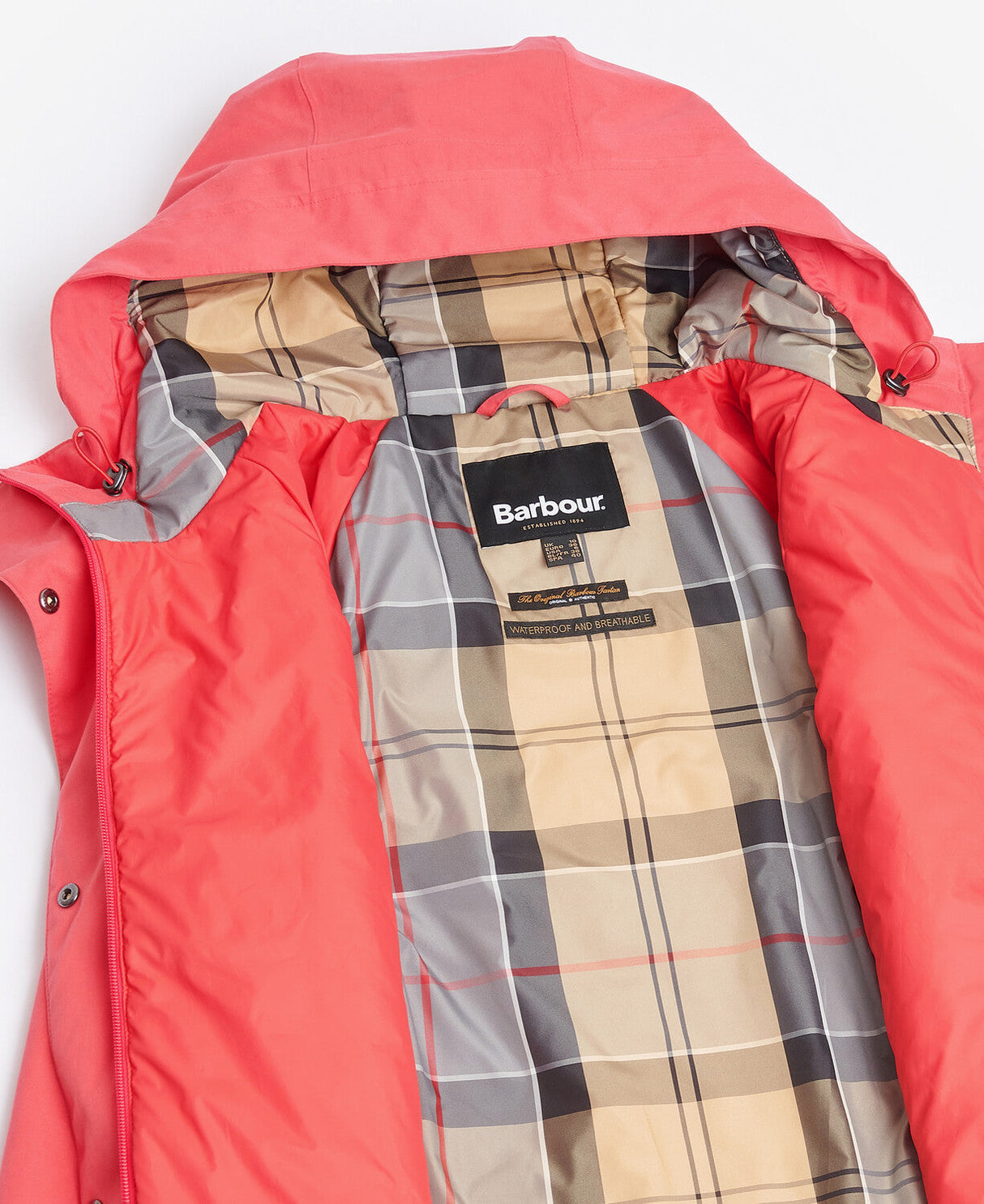 Barbour Winter Beadnell Jacket - Watermelon/Dress