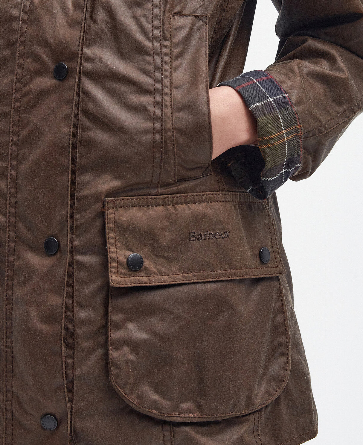 Barbour Beadnell Wax Jacket - Bark
