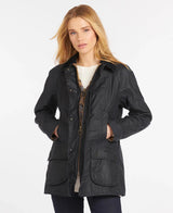 Barbour Beadnell Wax Jacket - Navy