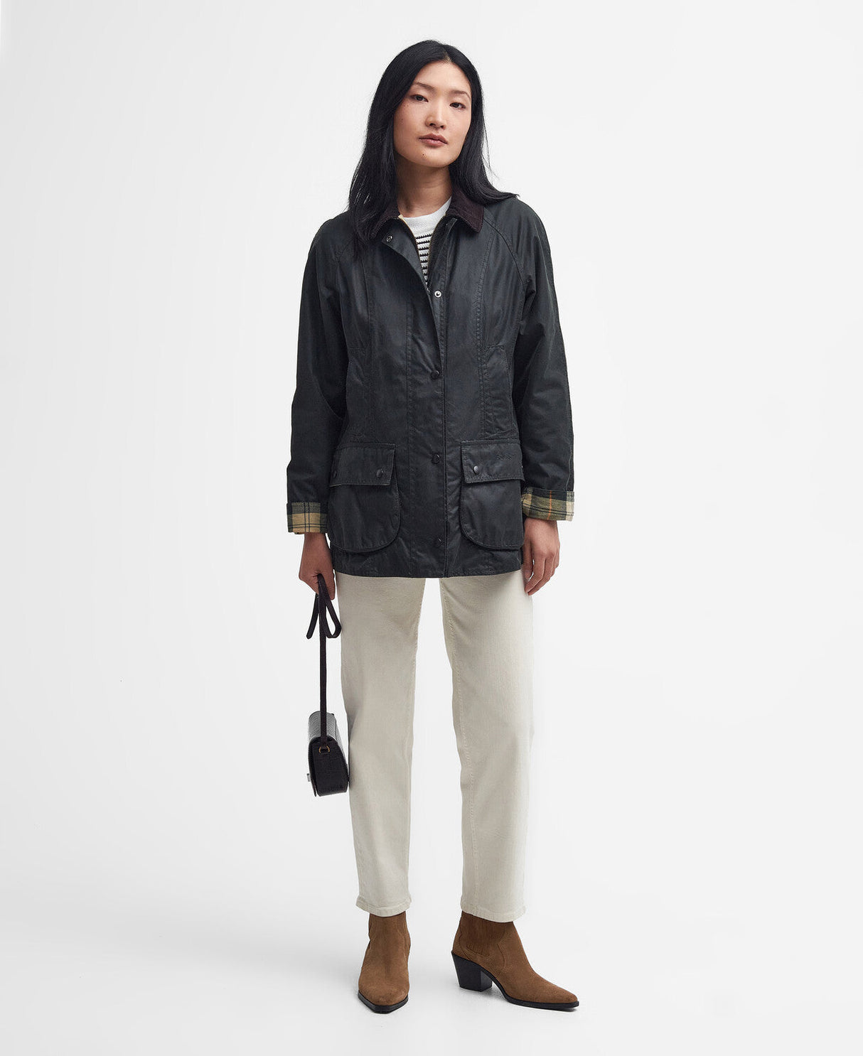 Barbour Beadnell Wax Jacket - Sage