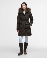 Barbour Durham City Parka Wax Jacket - Rustic