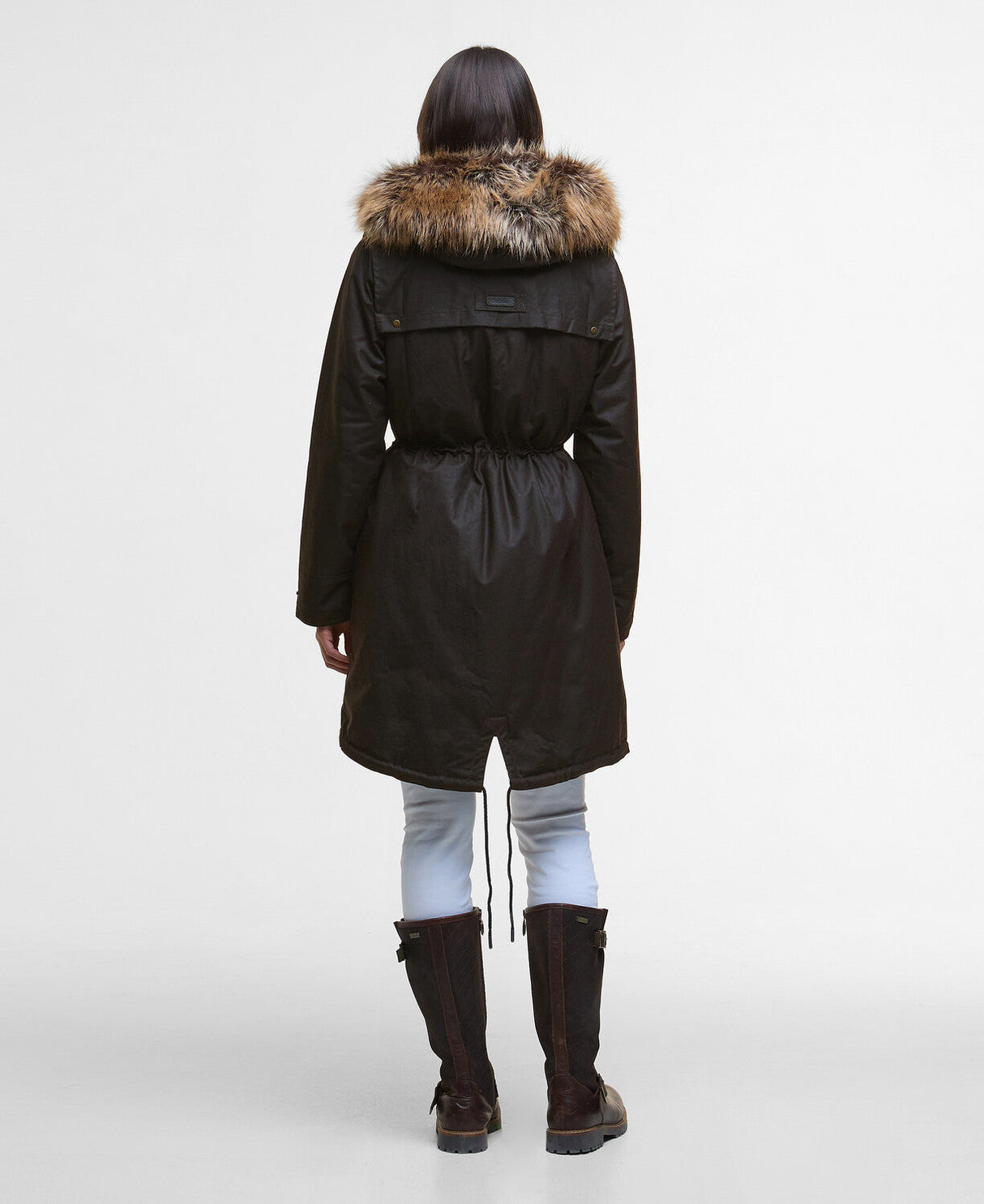 Barbour Durham City Parka Wax Jacket - Rustic