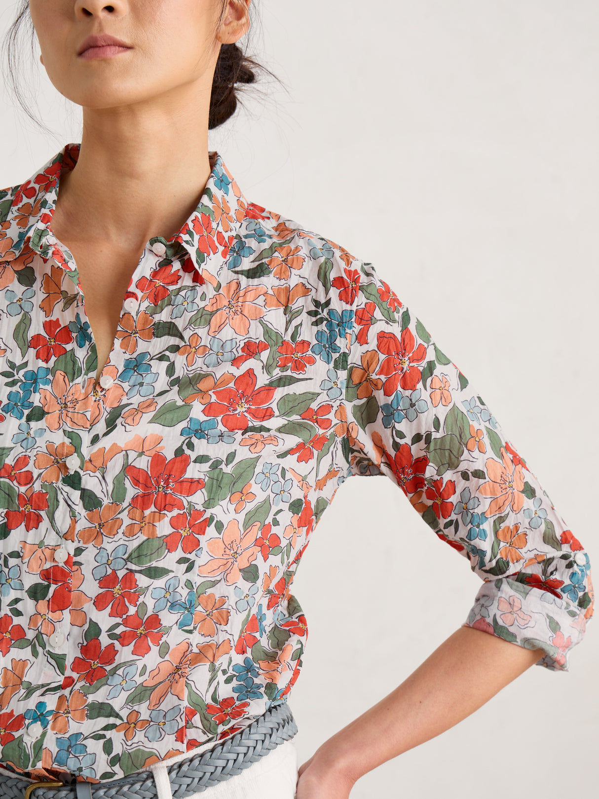 Seasalt Larissa Shirt Anemone Vintage Chalk