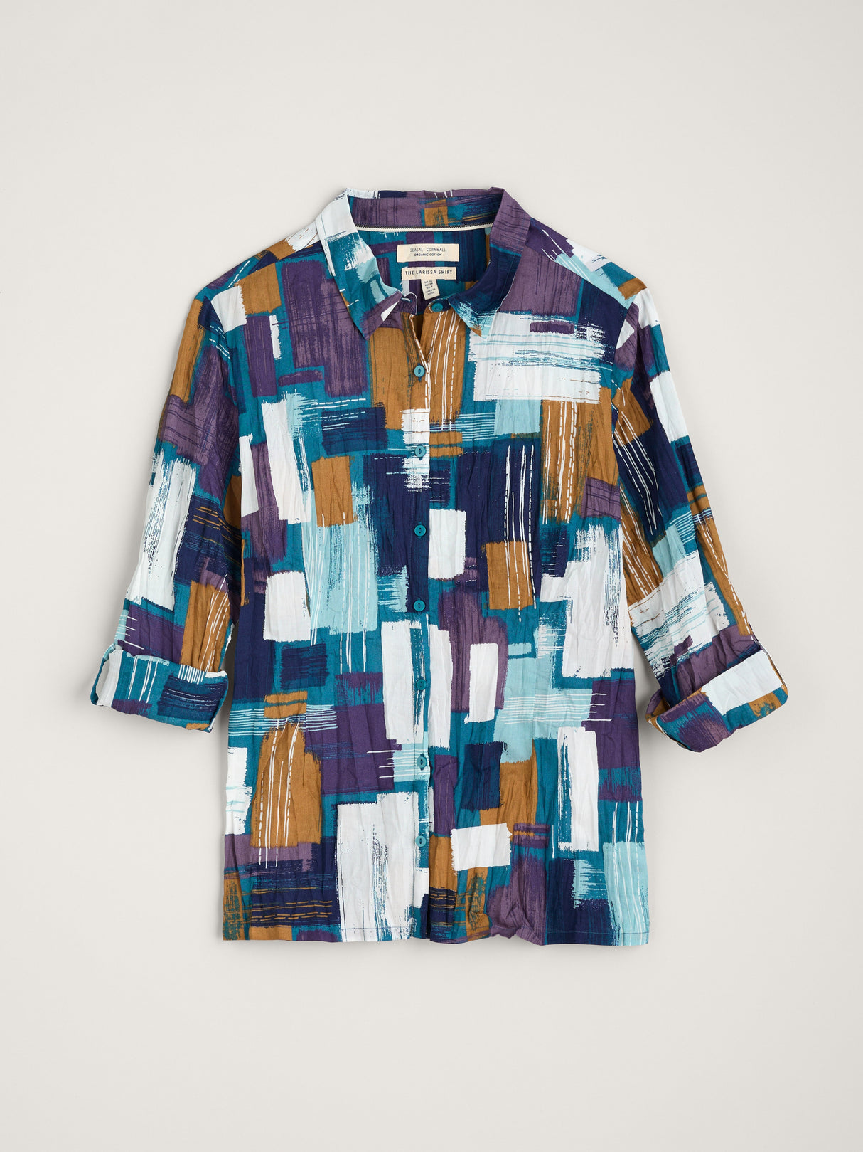 Seasalt Larissa Shirt - Stitched Abstract Starling