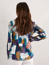 Seasalt Larissa Shirt - Stitched Abstract Starling