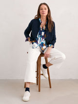 Seasalt Larissa Shirt - Stitched Abstract Starling