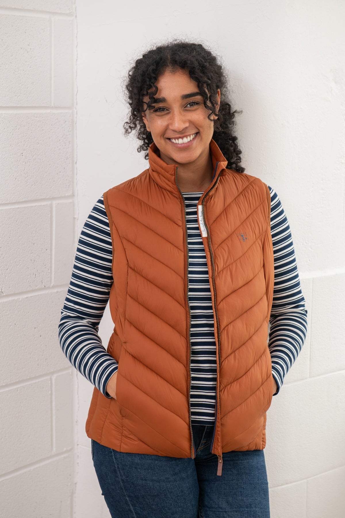 Lighthouse Laurel Ladies Gilet - Rust