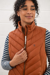 Lighthouse Laurel Ladies Gilet - Rust