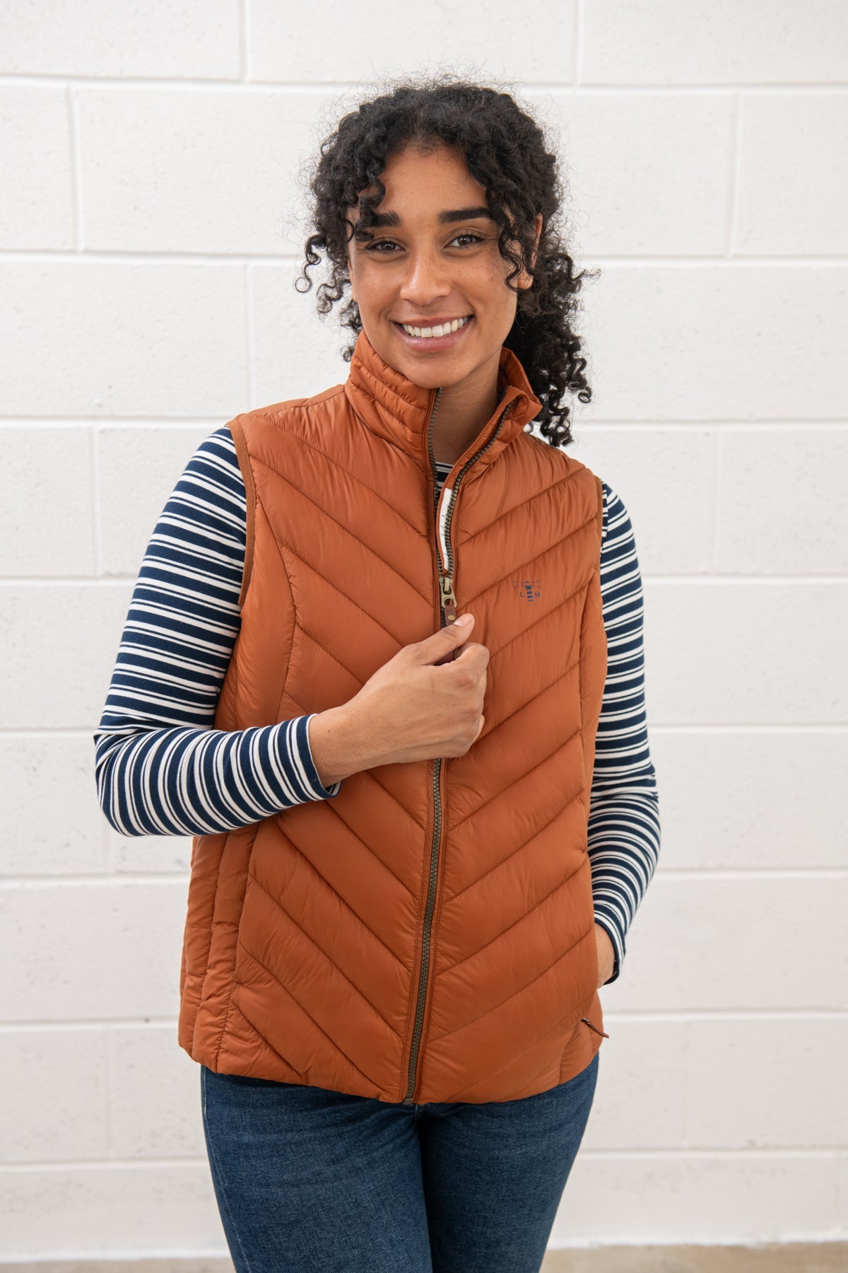 Lighthouse Laurel Ladies Gilet - Rust