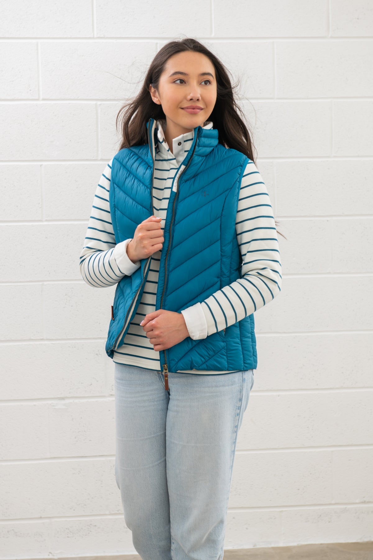 Lighthouse Laurel Ladies Gilet -Teal