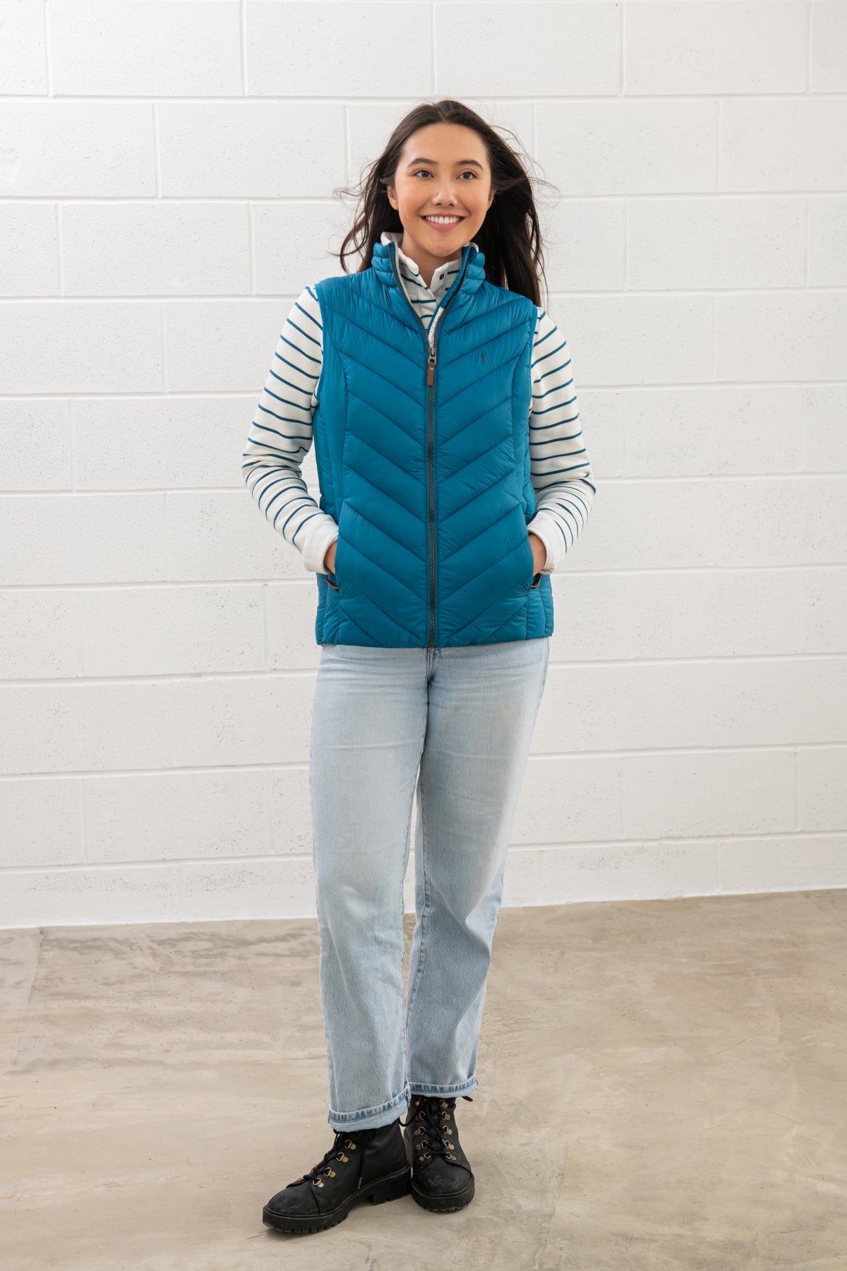 Lighthouse Laurel Ladies Gilet -Teal