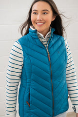 Lighthouse Laurel Ladies Gilet -Teal