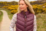 Lighthouse Laurel Ladies Gilet - Cranberry