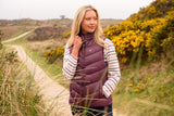 Lighthouse Laurel Ladies Gilet - Cranberry