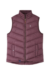 Lighthouse Laurel Ladies Gilet - Cranberry