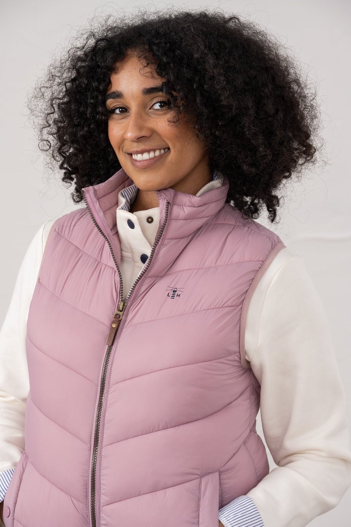 Lighthouse Laurel Ladies Gilet - Wild Rose
