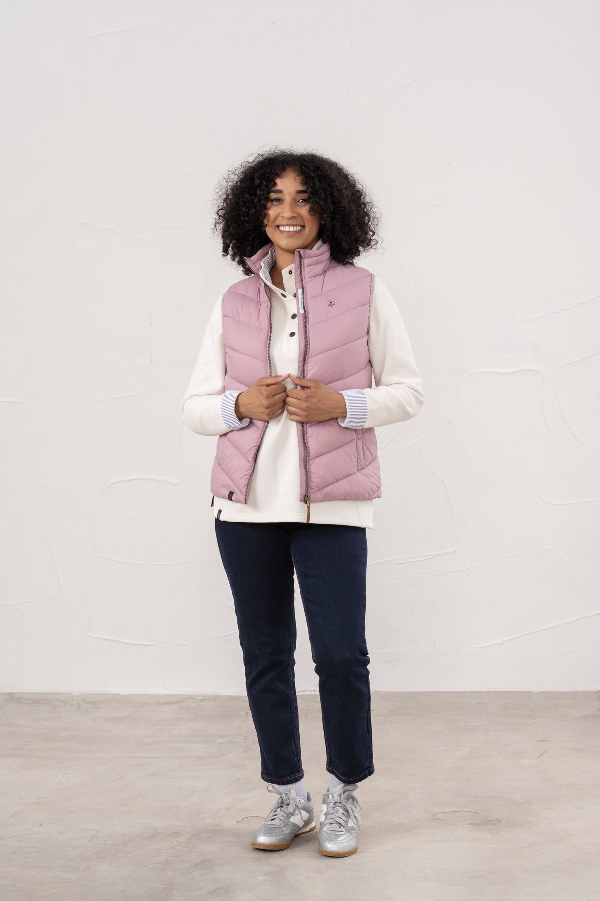 Lighthouse Laurel Ladies Gilet - Wild Rose