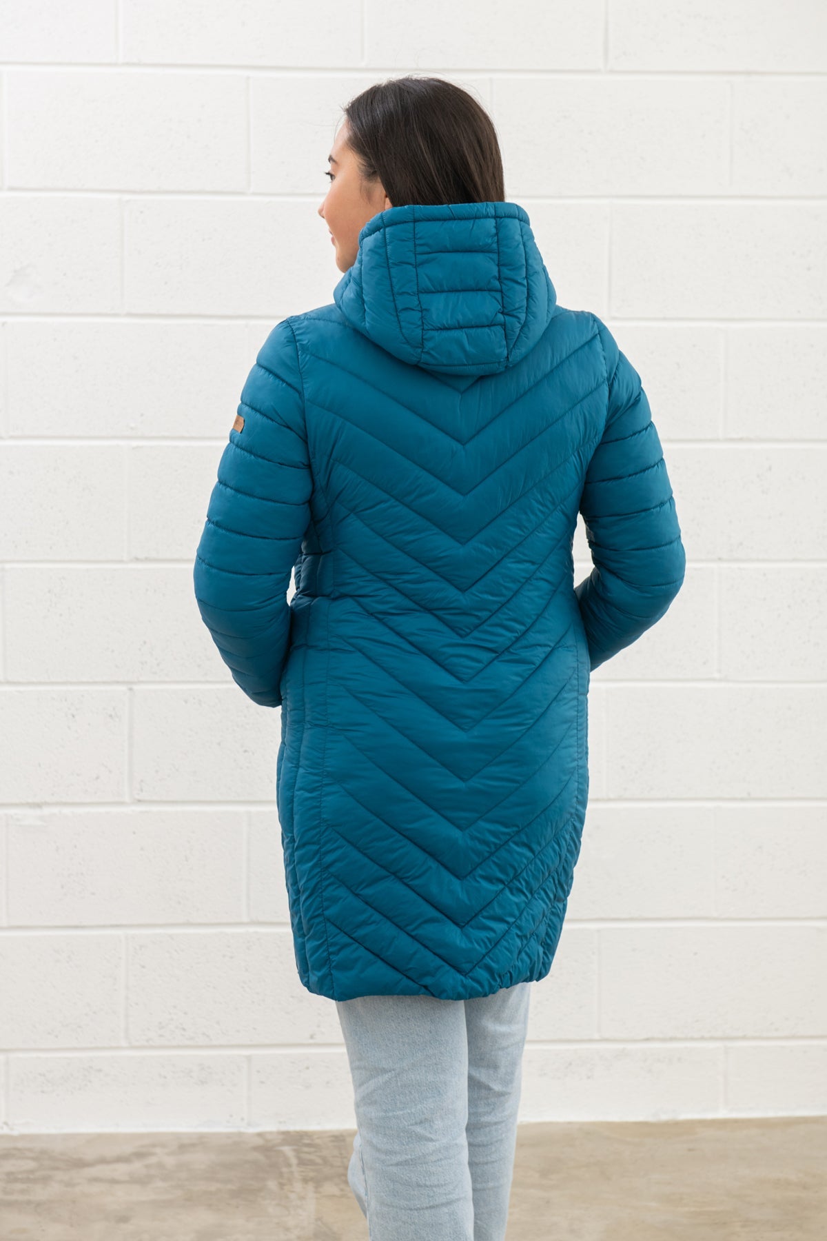 Lighthouse Laurel Ladies Coat -Teal