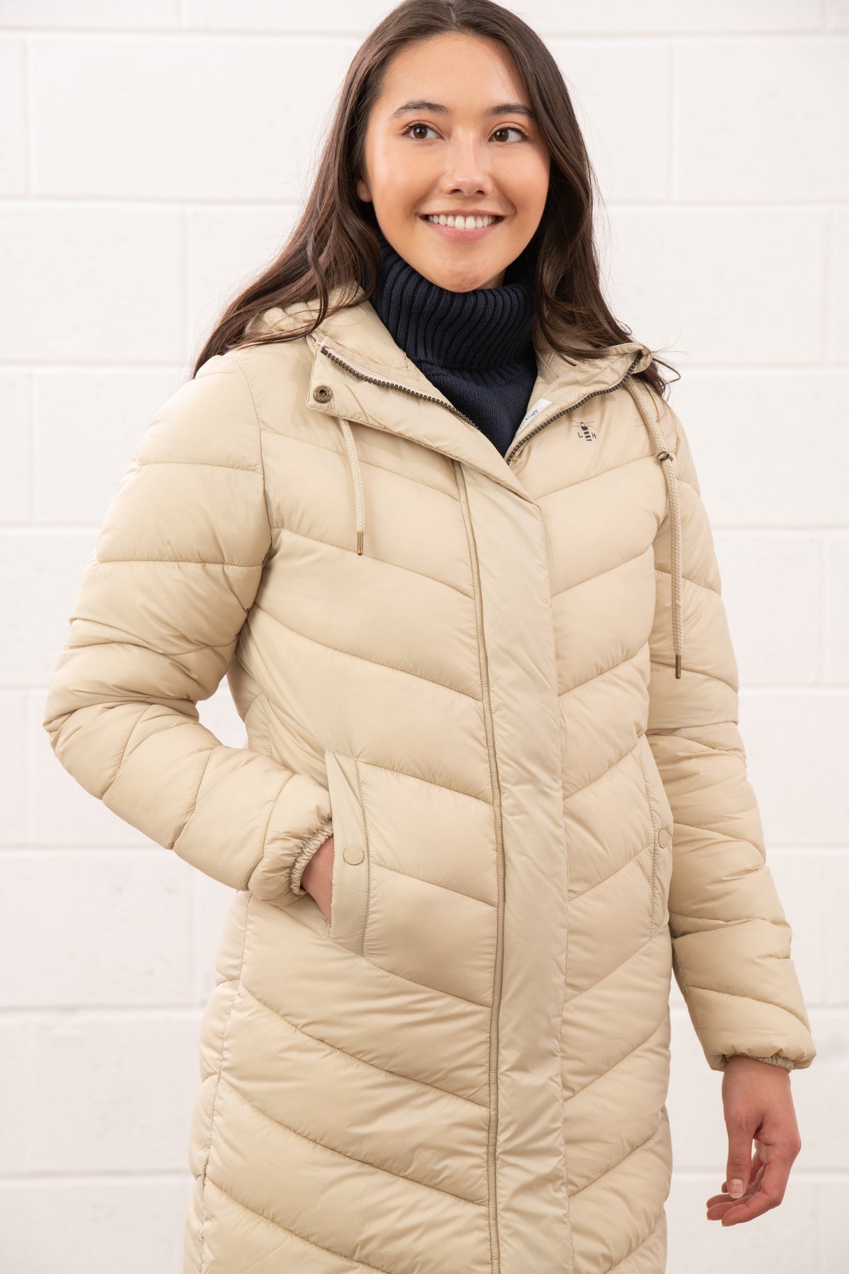 Lighthouse Laurel Ladies Coat - Cream