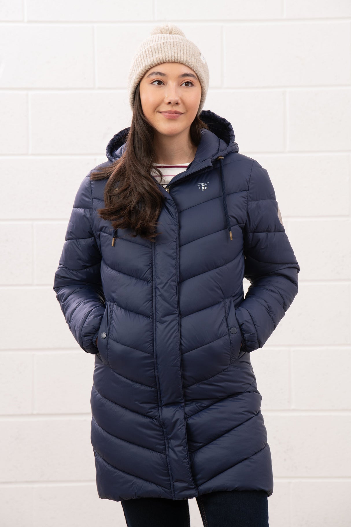 Lighthouse Laurel Ladies Coat - Navy