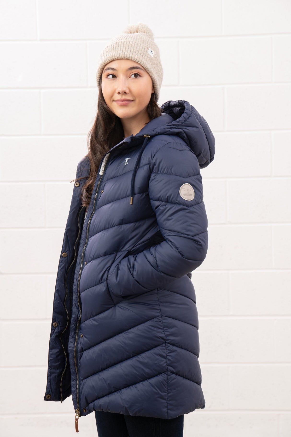 Lighthouse Laurel Ladies Coat - Navy