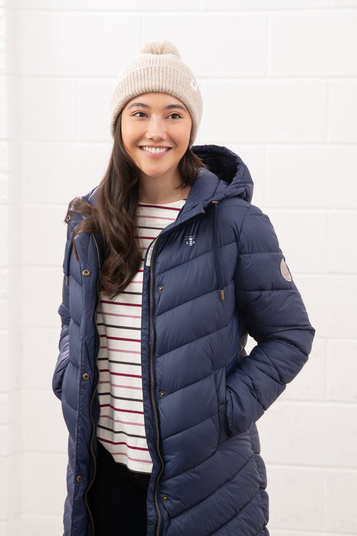 Lighthouse Laurel Ladies Coat - Navy