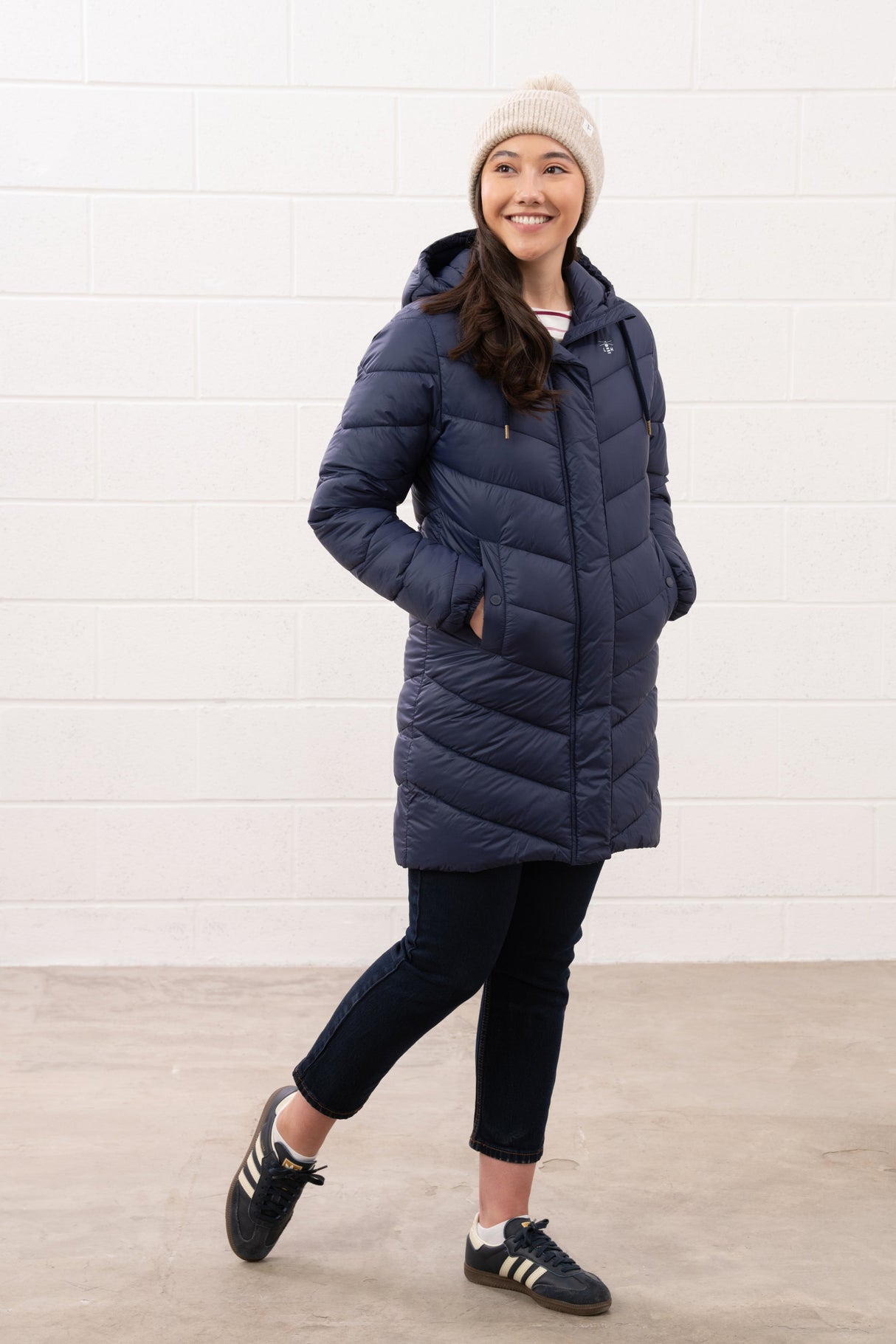Lighthouse Laurel Ladies Coat - Navy
