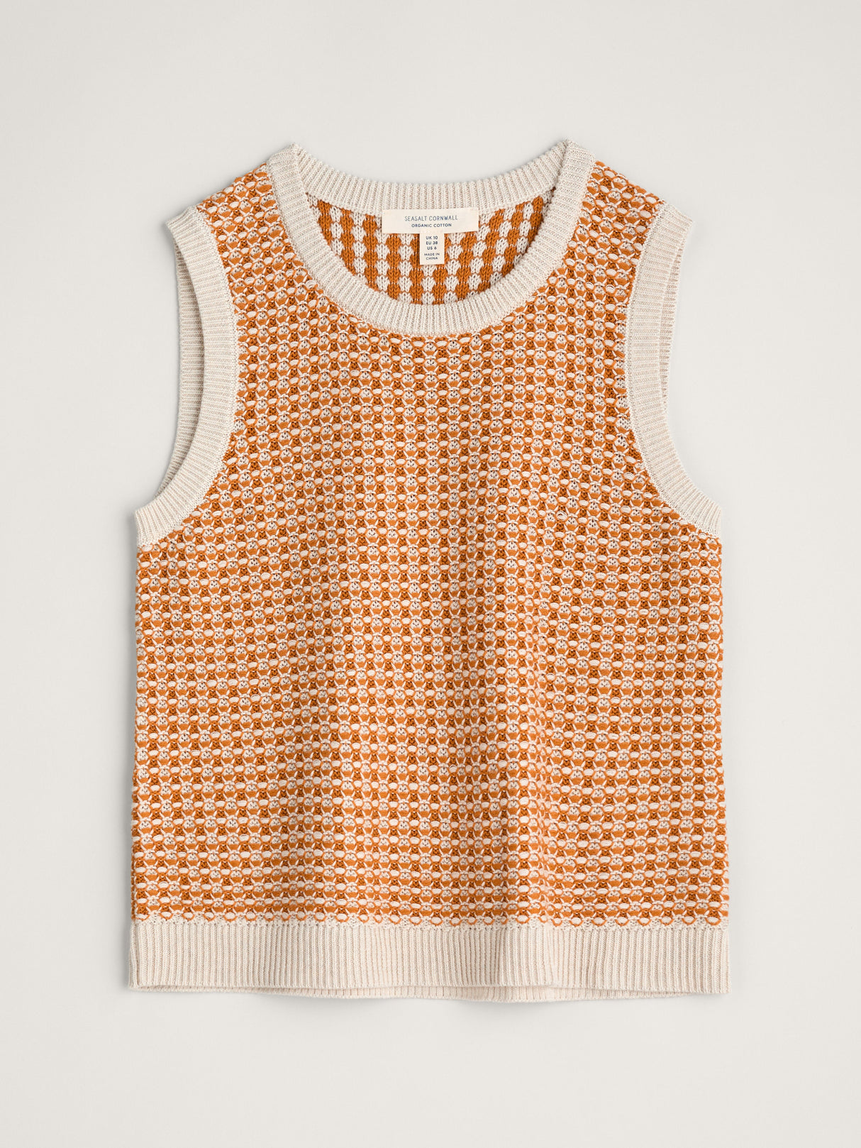 Seasalt Lichen Stone Vest - Downwind Chalk Spice