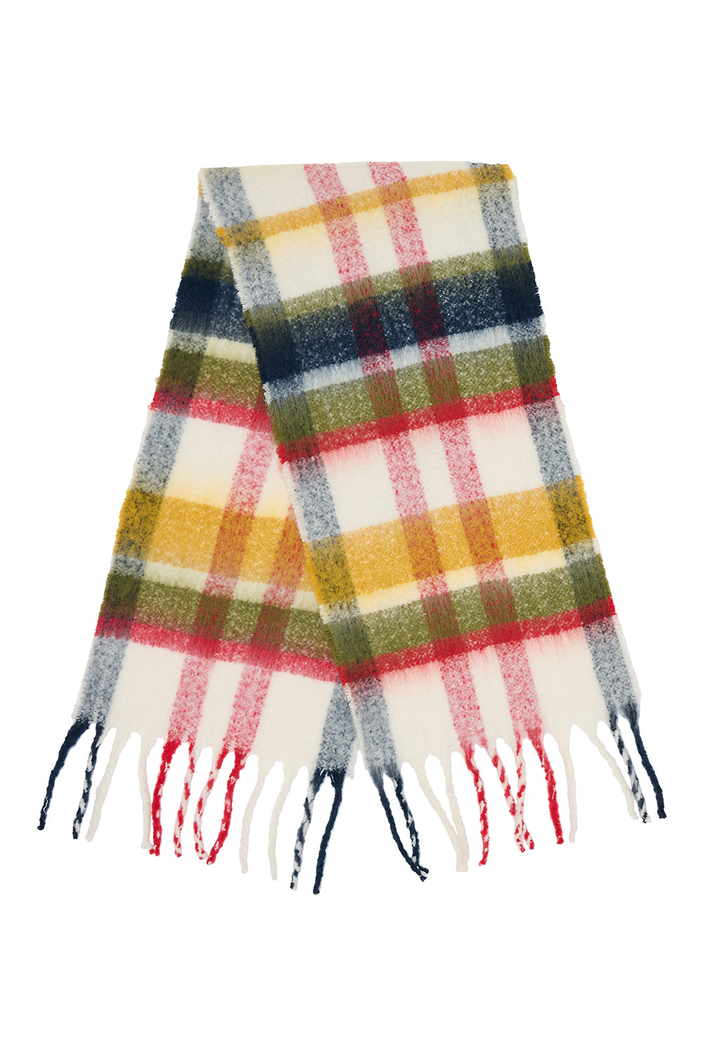 Lighthouse Scarf - Ant Gold/Olive/Red