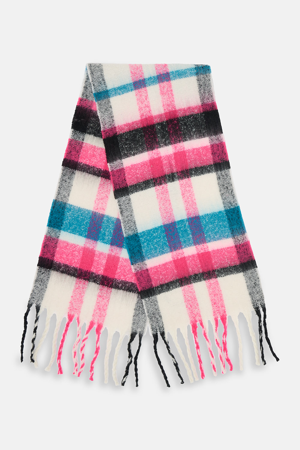 Lighthouse Scarf - Pink, Teal and Black