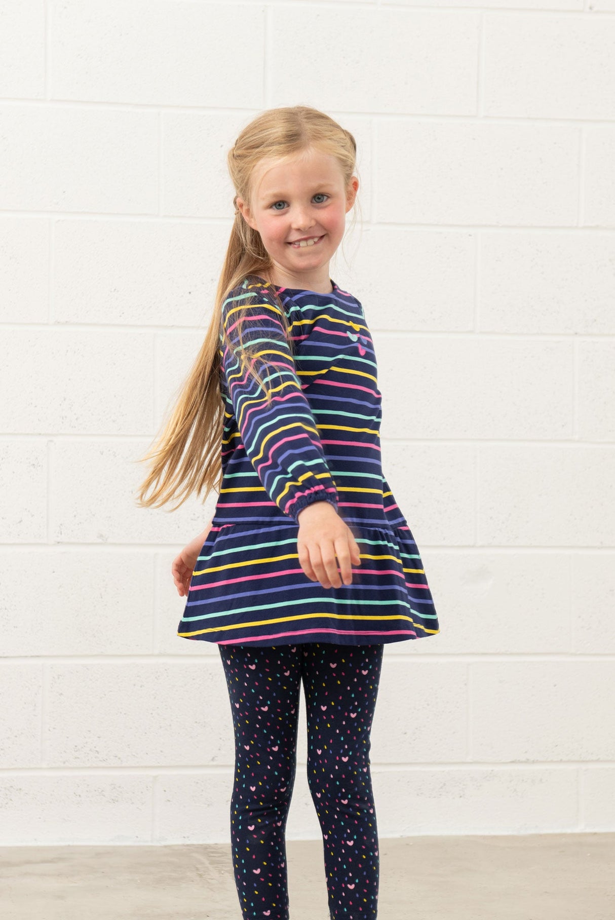 Lighthouse Lottie Tunic - Navy & Stripes