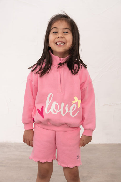 Lighthouse Luna Half Zip - Fluro Pink