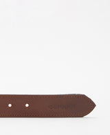 Barbour Reversible Tartan Leather Belt - Classic Tartan/Brown