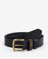 Barbour Esk Leather Belt - Black