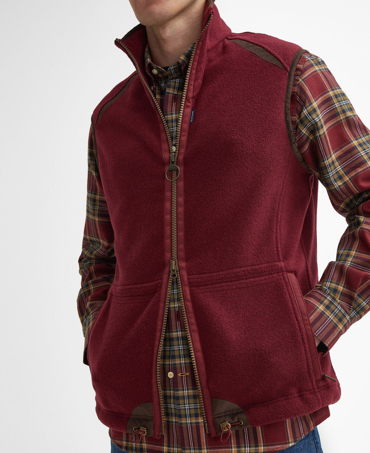 Barbour Langdale Fleece Gilet - Port