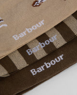 Barbour Beagle Dog Sock Set - Washed Stone