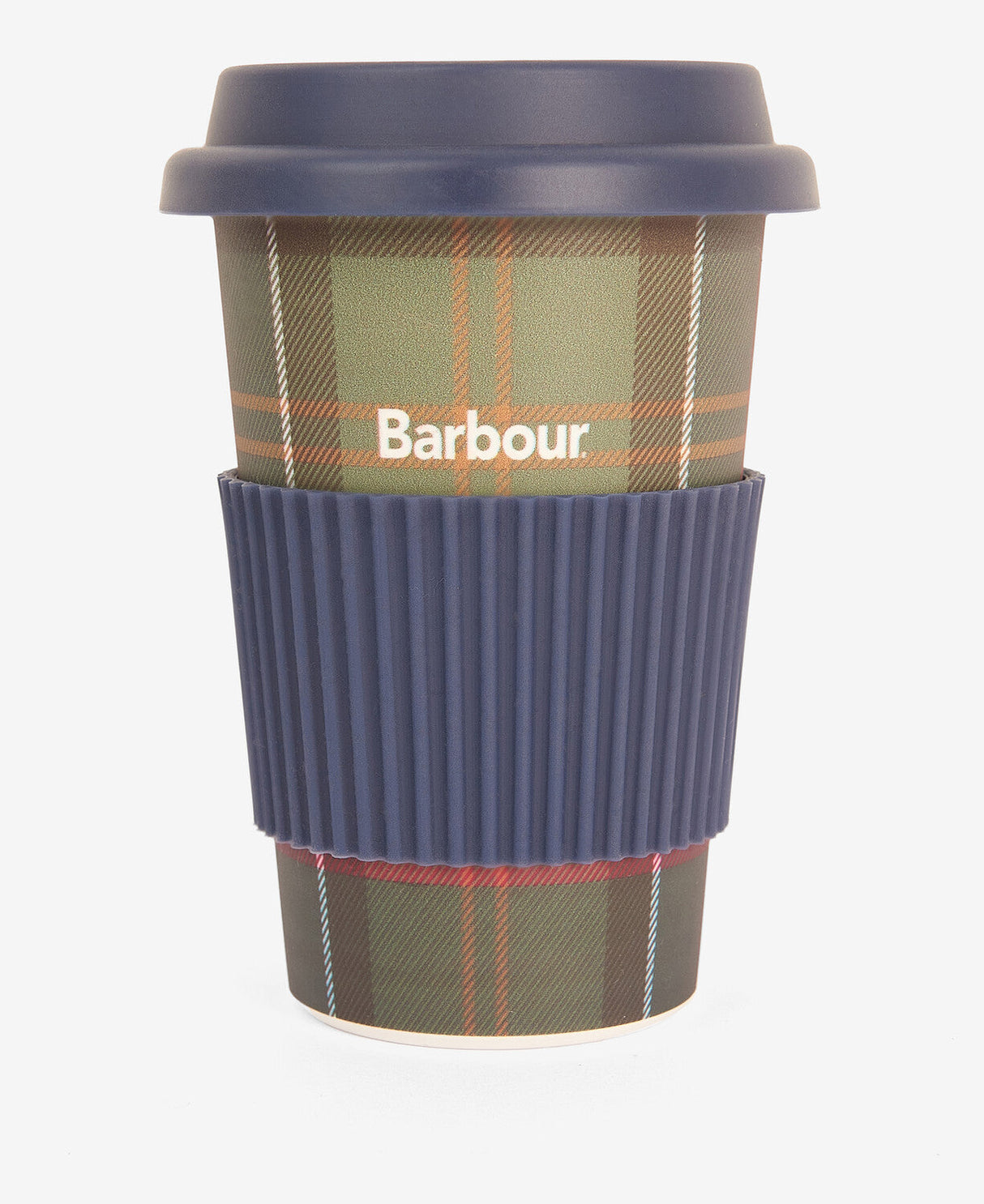 Barbour Travel Mug Gift Set - Navy/Classic Tartan