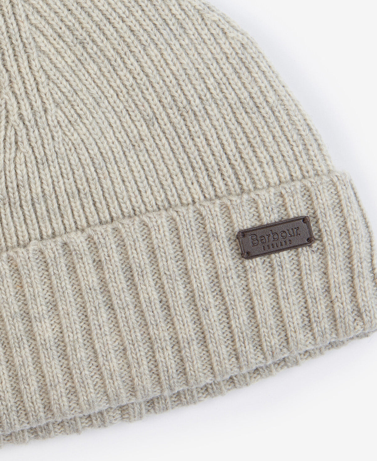 Barbour Carlton Beanie Hat - Light Grey