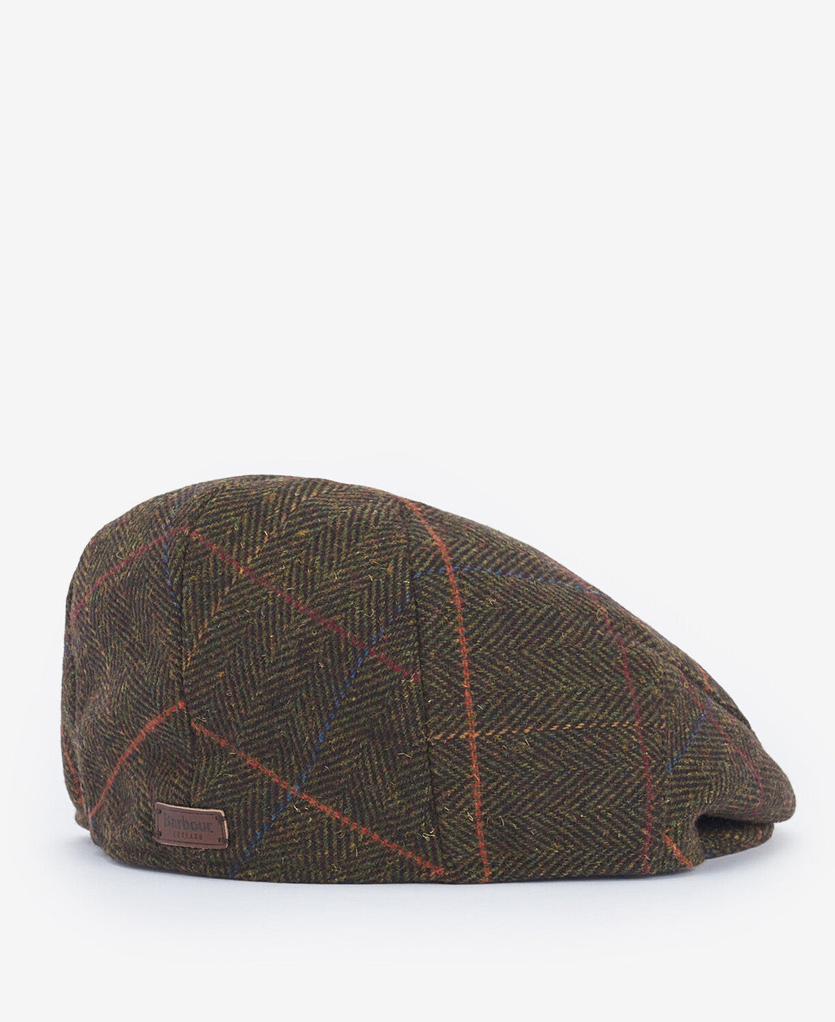 Barbour Wilkin Flat Cap - Olive Herringbone