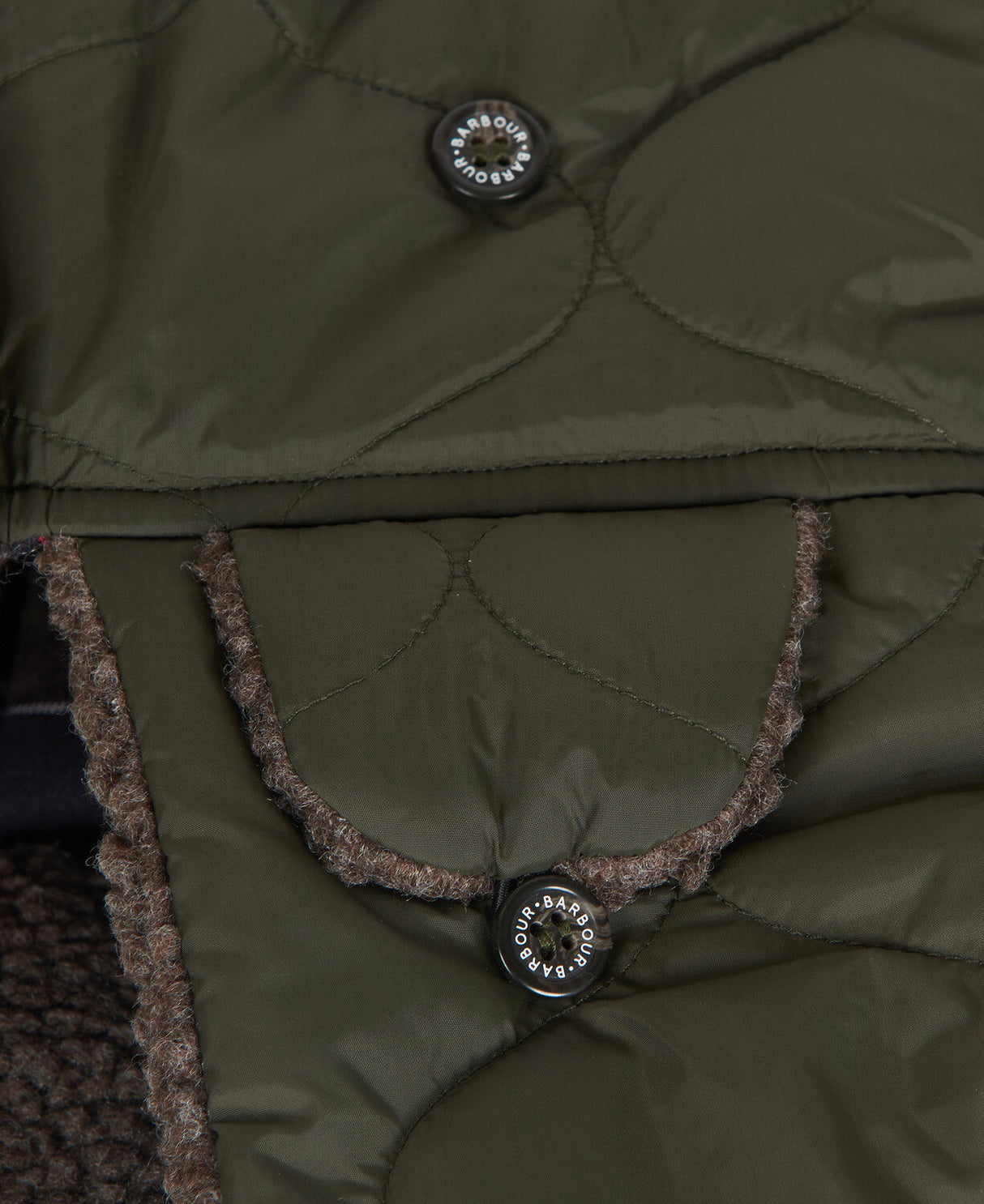 Barbour Sandbay Quilted Trapper - Olive