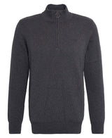 Barbour Pima Cotton Half Zip Knitted Jumper - Charcoal