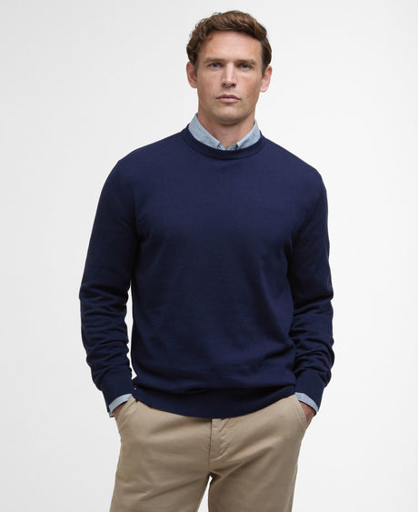 Barbour Bayfield Knitted Crew Jumper - Navy
