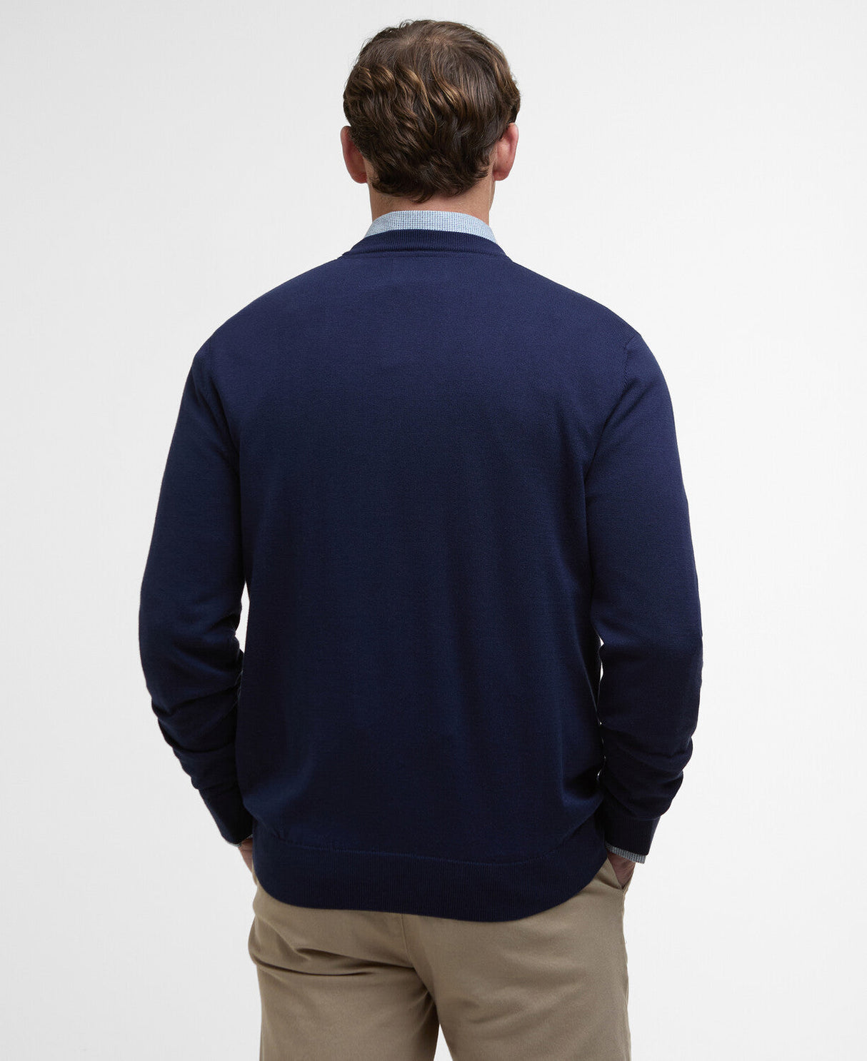 Barbour Bayfield Knitted Crew Jumper - Navy
