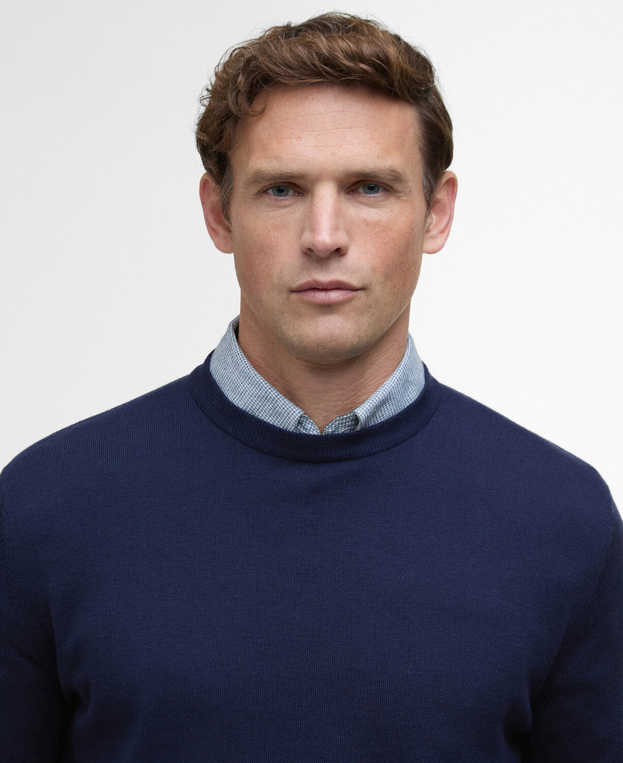 Barbour Bayfield Knitted Crew Jumper - Navy